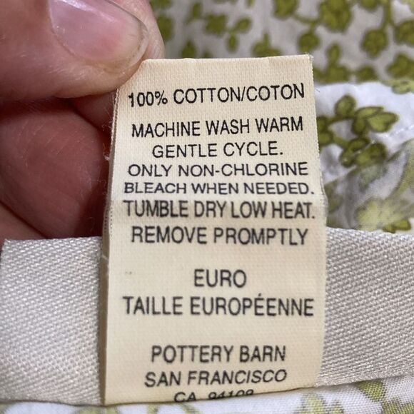 POTTERY BARN Pillow Euro Sham Floral  Flowers Colorful 29 x 30 inches - Picture 6 of 7